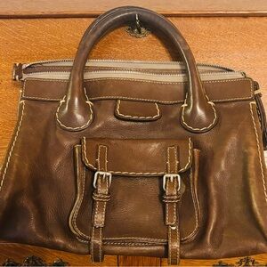 Chloe Brown Leather Women's Bag